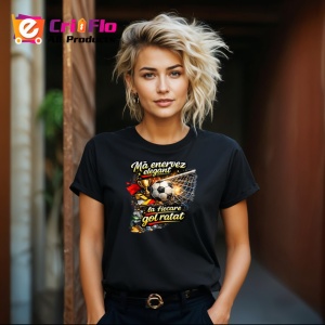 Tricou Ma Enervez Elegant La Fiecare Gol Ratat Fotbal, din bumbac 100%, tricou negru Copii | Dama | Barbat - Img 8