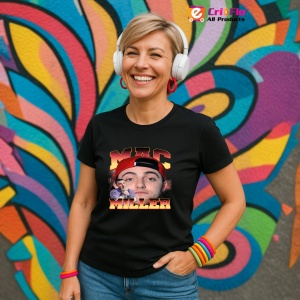 Tricou Mac Miller - Sapca rosie, fata frontala, muzica Nu Metal, Dama | Barbat | Copii, Culoare Negru - Img 13