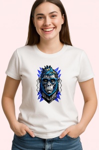 Tricou Maimuta Albastra Tribal Geometric, Copii | Dama | Barbat - Img 4