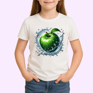 Tricou Mar verde si val de prospetime, Fructe, Copii | Dama
