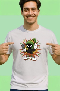 Tricou Marvin the Martian funky street style Copii | Dama | Barbat - Img 2
