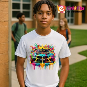 Tricou Masina sport tuning in stil pop art graffiti Copii | Dama | Barbat - Img 5