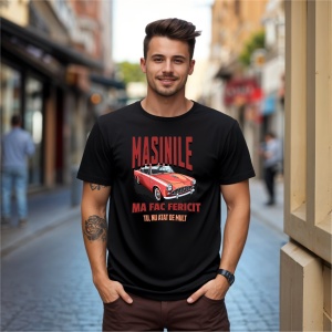 Tricou Masinile ma fac fericit Negru, Copii | Dama | Barbat - Img 6