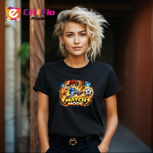 Tricou Match Mode Copil Fotbalist Minge V1, din bumbac 100%, tricou negru Copii | Dama | Barbat - Img 8
