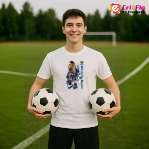 Tricou Mbappe Colage Celebration - Copii | Dama | Barbat - Img 3