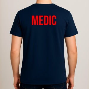 Tricou MEDIC, Personalizat | Unisex Dama si Barbat, Albastru Inchis