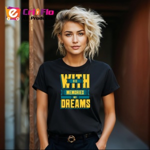Tricou Memories Not Dreams Text Albastru Galben, din bumbac 100%, tricou negru Copii | Dama | Barbat - Img 8