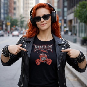 Tricou Metallica Fata Furioasa Logo, din bumbac 100%, tricou negru, Dama | Barbat - Img 6