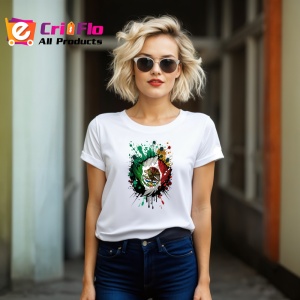 Tricou Mexico Steag Splash Art, Copii | Dama | Barbat - Img 12