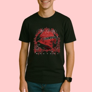 Tricou MF DOOM - Red Mask Art, muzica Hip-Hop / Pop / Rock, Dama | Barbat | Copii, Culoare Negru - Img 3