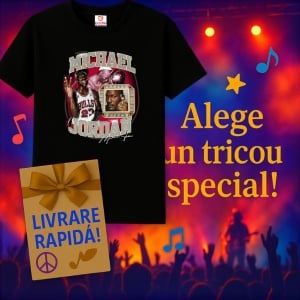 Tricou Michael Jordan - NBA Collage, muzica Hip-Hop / Pop / Rock, Dama | Barbat | Copii, Culoare Negru - Img 10