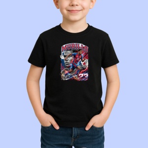 Tricou Michael Murillo Panama Fundas Fotbal, din bumbac 100%, tricou negru Copii | Dama | Barbat - Img 1