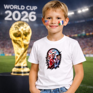 Tricou Miguel Almiron Paraguay World Cup Fifa 2026 V2, din bumbac 100%, tricou alb, Copii | Dama | Barbat - Img 5