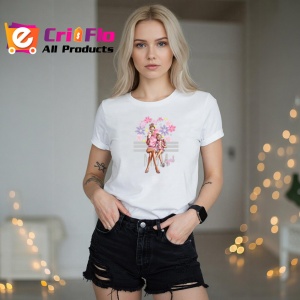 Tricou Mom Girl Illustration, din bumbac 100%, tricou alb, Dama | Barbat