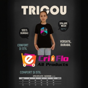 Tricou Music On World Off Harta Glob Muzical, Copii | Dama | Barbat, culoare negru - Img 8