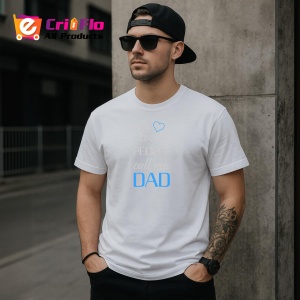 Tricou My Favorite People Call Me Dad Albastru, din bumbac 100%, tricou alb, Dama | Barbat