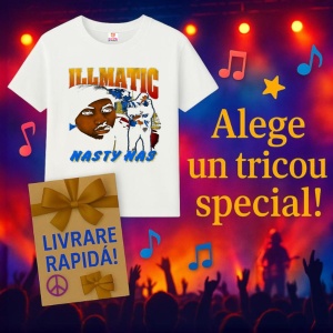 Tricou Nas - Illmatic Orange, muzica Hip-Hop / Southern Rap, Dama | Barbat | Copii - Img 12