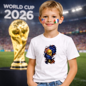 Tricou New Zeland World Cup Fifa 2026, din bumbac 100%, tricou alb, Copii | Dama | Barbat - Img 5