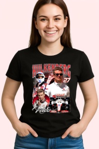 Tricou Nico Hulkenberg Poster Formula 1 Echipa Haas, Copii | Dama | Barbat - Img 3