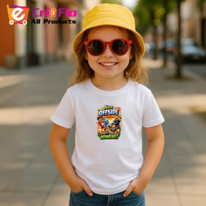 Tricou Nu E Offside Pentru Nimeni Fotbal Copii, din bumbac 100% , tricou alb pentru Copii | Dama | Barbat - Img 5