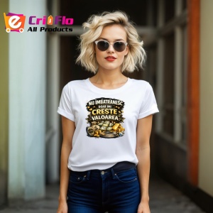 Tricou Nu Imbatranesc Doar Imi Creste Valoarea Bani, din bumbac 100% , tricou alb pentru Copii | Dama | Barbat - Img 8