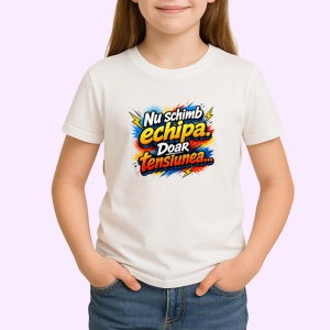 Tricou Nu Schimb Echipa Doar Tensiunea Fotbal, din bumbac 100% , tricou alb pentru Copii | Dama | Barbat