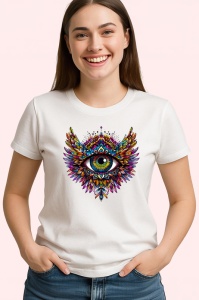 Tricou ochi mandala aripi flacara spirituala, Copii | Dama | Barbat