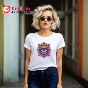Tricou ochi mandala galaxie petale radianta, Copii | Dama | Barbat - Img 11