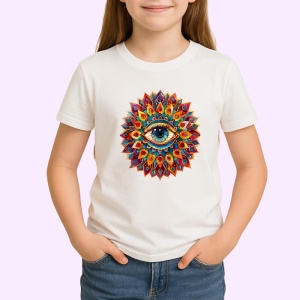 Tricou ochi mandala inflorire intelepciune interioara, Copii | Dama | Barbat - Img 3