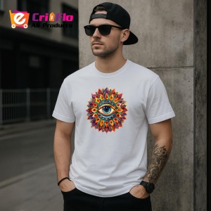 Tricou ochi mandala inflorire intelepciune interioara, Copii | Dama | Barbat - Img 5