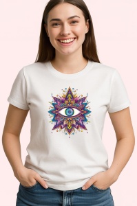 Tricou ochi mandala stea sacra ornamentata, Copii | Dama | Barbat
