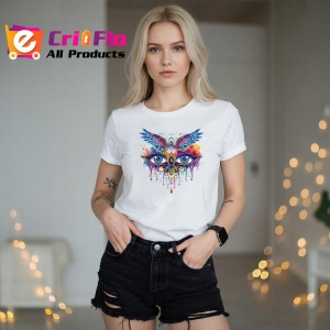 Tricou ochi mandala stil phoenix stropi colorate, Copii | Dama | Barbat - Img 10