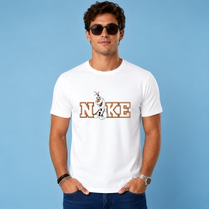 Tricou Olaf Logo Portocaliu Desen Animat, din bumbac 100% Copii | Dama | Barbat - Img 2