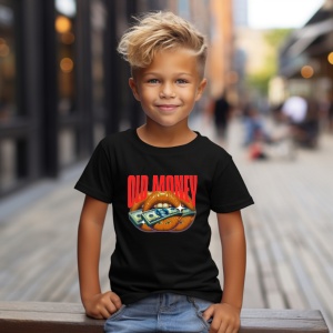 Tricou Old MoneY Kiss Negru, Copii | Dama | Barbat - Img 3