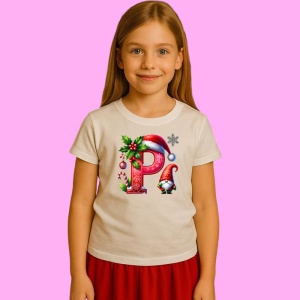 Tricou P Litere Craciun Cu Spiridus Si Caciula Mos, din bumbac 100% Copii | Dama | Barbat - Img 2