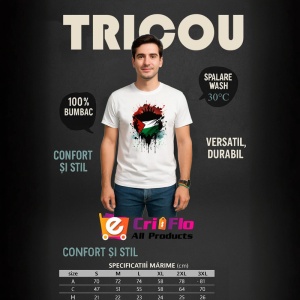 Tricou Palestine Steag Splash Art, Copii | Dama | Barbat - Img 5