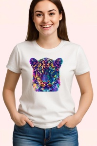 Tricou Pantera colorata in stil pop art Copii | Dama | Barbat - Img 3