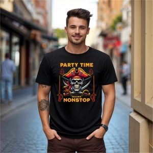 Tricou Party time nonsdtop Negru, Copii | Dama | Barbat - Img 8