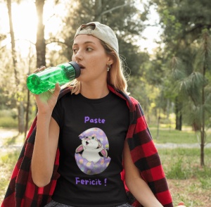 Tricou Pascal Dama Personalizat - Bucurie Într-un Mod Unic - din bumbac, personalizat - Cadou - Img 2