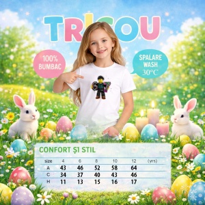 Tricou Paste 67 Roblox Boy Streetwear Color Splash Drip, din bumbac 100%, tricou alb, Copii | Dama | Barbat - Img 6