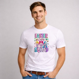 Tricou Paste Easter Cuties Squad Kpop Girls Pastel, din bumbac 100%, tricou alb, Copii | Dama | Barbat - Img 2