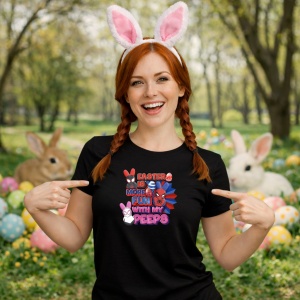 Tricou Paste Easter Is More Fun With My Peeps Spiderman Stil, din bumbac 100%, tricou negru, Copii | Dama | Barbat - Img 9