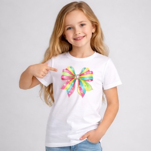 Tricou Paste Fundita Pastel Colorata Cu Buline Cute, din bumbac 100%, tricou alb, Copii | Dama | Barbat - Img 2