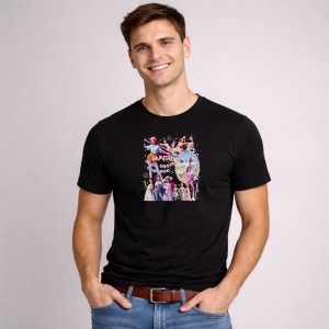 Tricou Paste Huntrix Kpop Coquette Fashion Pastel Girls, din bumbac 100%, tricou negru, Copii | Dama | Barbat - Img 3