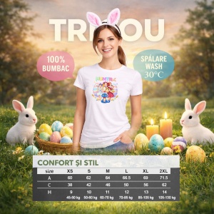 Tricou Paste Huntrix Kpop Easter Grup Cu Mascota Cute, din bumbac 100%, tricou alb, Copii | Dama | Barbat - Img 8