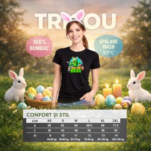 Tricou Paste Minecraft Happy Easter Bruh Pixel Gamer Oua, din bumbac 100%, tricou negru, Copii | Dama | Barbat - Img 8