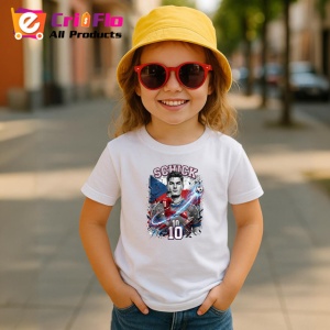 Tricou Patrik Schick Cehia Atacant Euro Fotbal, din bumbac 100% , tricou alb pentru Copii | Dama | Barbat - Img 5