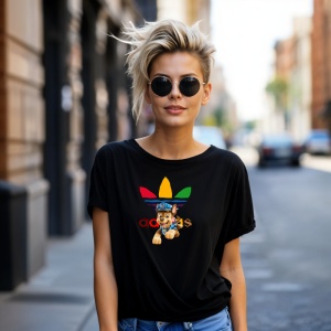 Tricou Patrula Catelusilor Paw Patrol Adas Tricou Negru - Copii | Dama | Barbat - Img 8