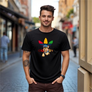 Tricou Patrula Catelusilor Paw Patrol Adas Tricou Negru - Copii | Dama | Barbat - Img 9