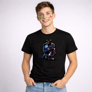 Tricou Paul Pogba France World Cup Fifa 2026, din bumbac 100%, tricou negru, Copii | Dama | Barbat - Img 3